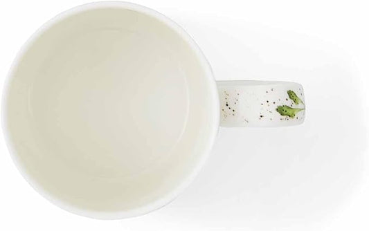 Royal Worcester Wrendale Designs 14 oz Mug, Grow Your Own with Bunny Illustration - Floral Animal Mug for Cottagecore Kitchens - Microwave, Dishwasher, Freezer Safe Fine Bone China Drinkware