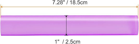 HARFINGTON Acrylic Clay Roller 7.28 Inch x 1 Inch Solid Non-Stick Plastic Round Tube Roller Polymer Clay Rod Fondant Rolling Pin for Shaping, Sculpting, Modeling DIY Crafts, Purple