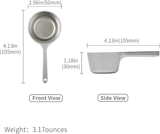 watchget Coffee Scoop 1 Tablespoon Metal Measuring Spoon for Coffee Beans, Ground Coffee, Tea, Milk, Short Handle Measuring Scoop Kitchen Tool