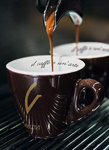 V Vescovi Decaf Espresso Beans β Smooth & Balanced, Medium Roast, Roasted in Italy, 1.1 lb (500g)