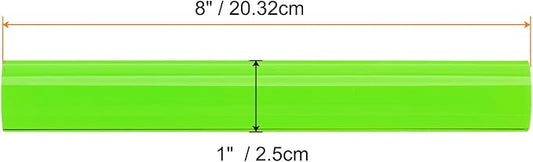 HARFINGTON Acrylic Clay Roller 8 Inch x 1 Inch Solid Non-Stick Plastic Round Tube Roller Polymer Clay Rod Fondant Rolling Pin for Shaping, Sculpting, Modeling DIY Crafts, Green