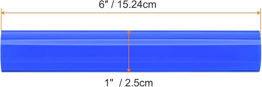 HARFINGTON Acrylic Clay Roller 6 Inch x 1 Inch Solid Non-Stick Plastic Round Tube Roller Polymer Clay Rod Fondant Rolling Pin for Shaping, Sculpting, Modeling DIY Crafts, Blue