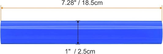 HARFINGTON Acrylic Clay Roller 7.28 Inch x 1 Inch Solid Non-Stick Plastic Round Tube Roller Polymer Clay Rod Fondant Rolling Pin for Shaping, Sculpting, Modeling DIY Crafts, Blue