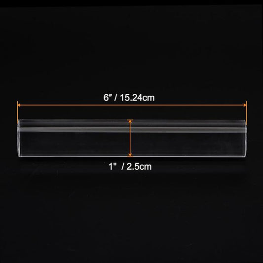 HARFINGTON Acrylic Clay Roller 6 Inch x 1 Inch Solid Non-Stick Plastic Round Tube Roller Polymer Clay Rod Fondant Rolling Pin for Shaping, Sculpting, Modeling DIY Crafts, Transparent