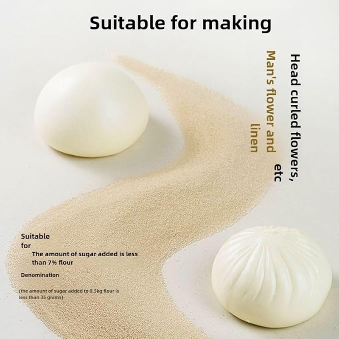 Angel yeast, household, Mantou, steamed stuffed buns, 1.76 ounces (5G * 10 bags),安琪酵母粉蒸包子蒸馒头发酵用(5g/包*10包装)