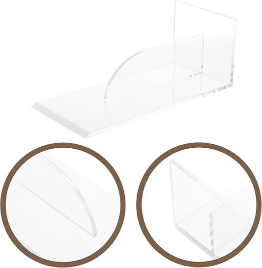 jojofuny Transparent Acrylic Cake Scraper Smoother, Baking Tool for Cake Decoration, Fondant Smoother, Bakery Supplies, Frosting Tools, 8.66 X 3.93 X 3.14 Inch
