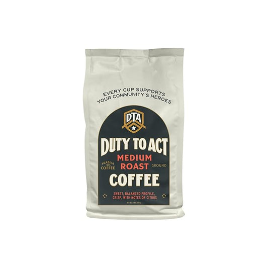Duty to Act Medium Roast Ground Coffee, 2 lbs (Pack of 6)