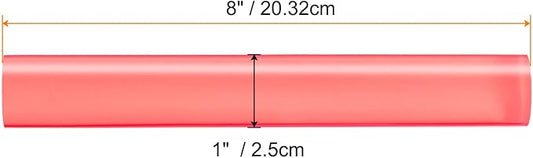 HARFINGTON Acrylic Clay Roller 8 Inch x 1 Inch Solid Non-Stick Plastic Round Tube Roller Polymer Clay Rod Fondant Rolling Pin for Shaping, Sculpting, Modeling DIY Crafts, Pink