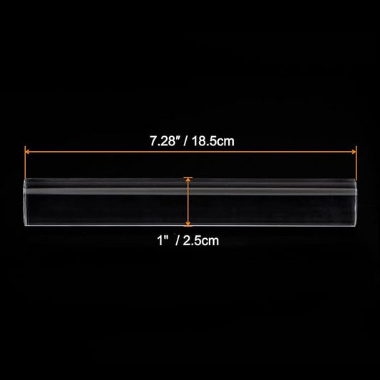 HARFINGTON Acrylic Clay Roller 7.28 Inch x 1 Inch Solid Non-Stick Plastic Round Tube Roller Polymer Clay Rod Fondant Rolling Pin for Shaping, Sculpting, Modeling DIY Crafts, Transparent