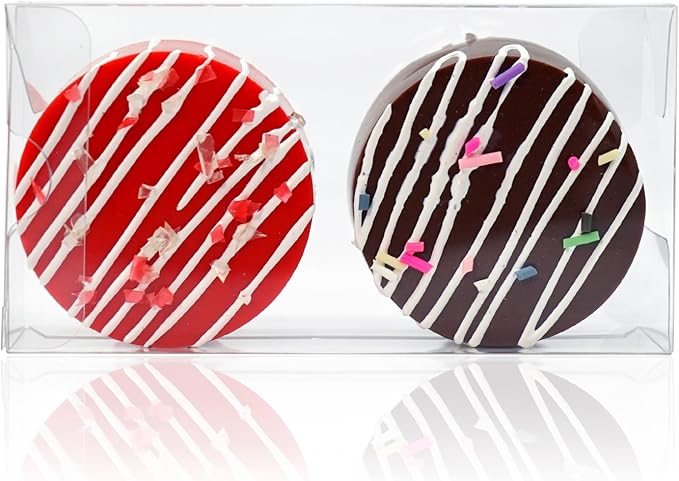 35pcs Clear Macaron Boxes, 4.17" x 2.17" x 1.38", Chocolate Covered Ore, Clear Favor, Treat & Pastry Boxes for Christmas, Birthday & Wedding