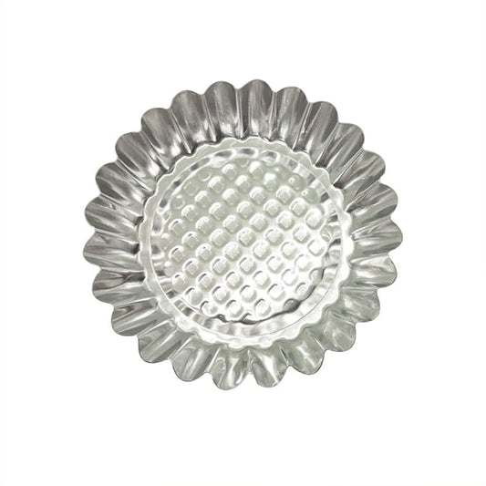 MYStar Set of 20, 3-3/4" Fluted Design Round Shape Non-stick Aluminum Tart Mold, Mini Pie Tin, Tartlet Pan