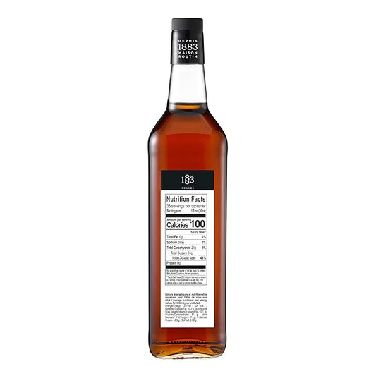 1883 Maison Routin - Caramel Syrup - Made in France - Glass Bottle | 1 Liter (33.8 oz)