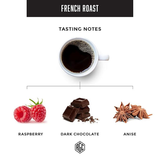 Real Good Coffee Company French Roast Whole Bean Coffee - Extra Dark Roast - 100% Arabica Beans - 32 Oz