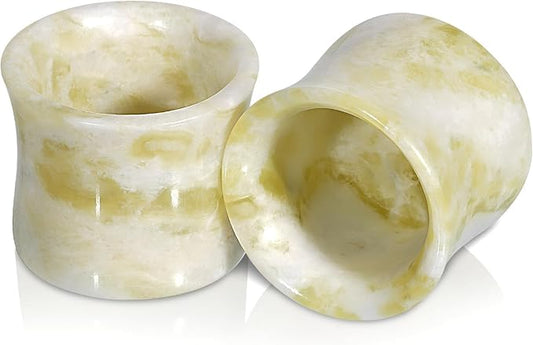 Handcrafted Natural Jade Shot Glasses – Set of 2 | 1.3 oz Whiskey, Espresso & Tequila Cups in Unique Bamboo Joint Shape, Oriental Inspired Luxury Gift for Men & Whiskey Lovers