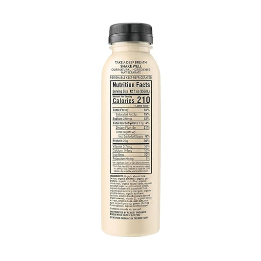 Remedy Organics Vanilla Dream Power 12-Pack | Plant Based MCT Oil Protein Shakes, Ready to Drink | USDA Organic, Vegan, Gluten Free, Dairy Free, Soy Free |12 Vanilla Dream Bottles