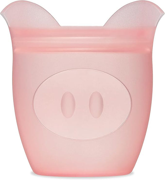 Zip Top Reusable 100% Silicone Baby + Kid Snack Containers- The only containers That Stand up, Stay Open and Zip Shut! No Lids! Made in The USA - Full Set of 4