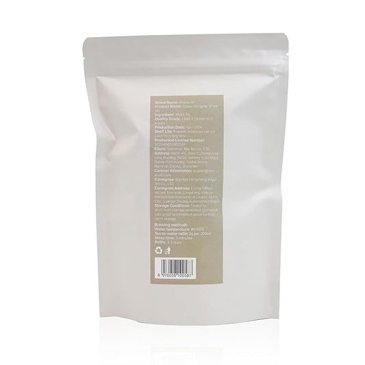 iTeaworld Gongmei White Tea Spring Harvest - Premium Chinese Tea from Fuding Fujian, Low Caffeine Multiple Steeping, Smooth Mellow Taste - Perfect for Daily Drinking & Relaxation - Ideal for Tea Enthusiasts 1 Pack(1.76oz)
