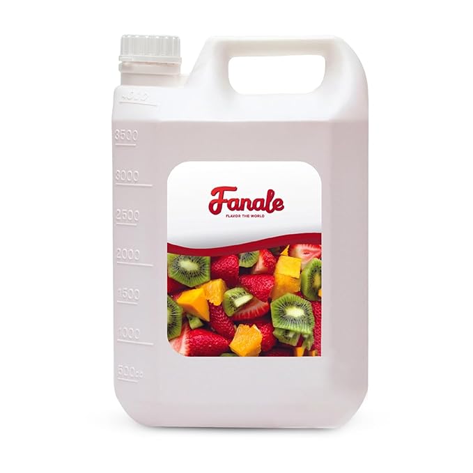 Fanale Premium Flavoring Concentrated Syrup for Bubble Tea 11 lb | Peach Flavor Syrup | for Boba Tea, Smoothies, Slushes, Desserts | 11lb | SRP040