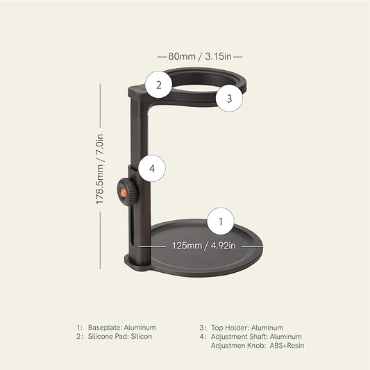 OutIn Detachable Universal Coffee Stand,Portable Espresso Machine Stand,Pour Over Coffee Stand Easy to Carry