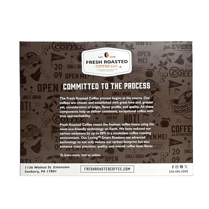 Fresh Roasted Coffee, Sumatra Mandheling |100% Single Origin | Medium Roast, 72 Pods for K Cup Brewers