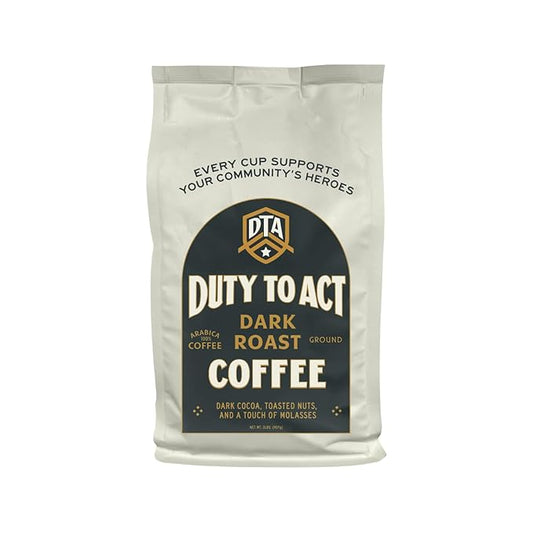 Duty to Act Dark Roast Ground Coffee, 2 lbs (Pack of 3)