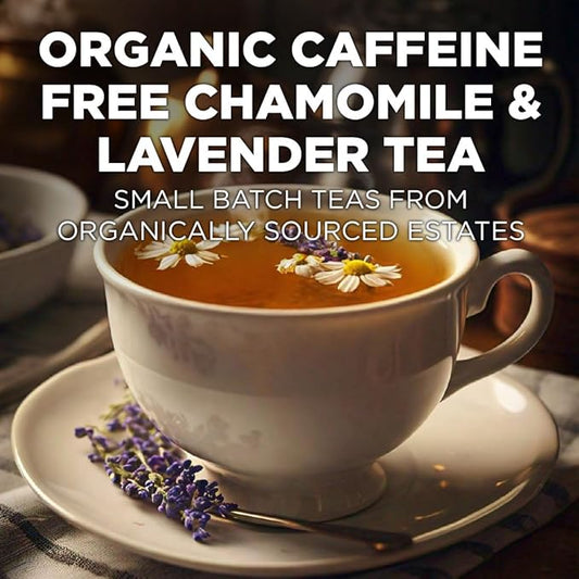 Maud's Organic Chamomile Lavender Tea Pods, 24 ct, Recyclable Single Serve Pods – 100% Gourmet Blended Tea Leaves, Compatible with Keurig K Cups Maker