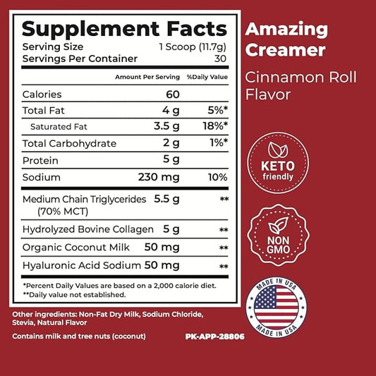 Superfoods Company | Amazing Creamer - Cinnamon Roll- 2 Bag Bundle