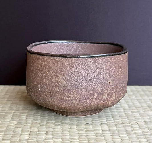 Japanese Traditional Handcrafted Mino Matcha Chawan Tea Bowl Cup Ceremony Tableware Pottery (Kin Kesshou)