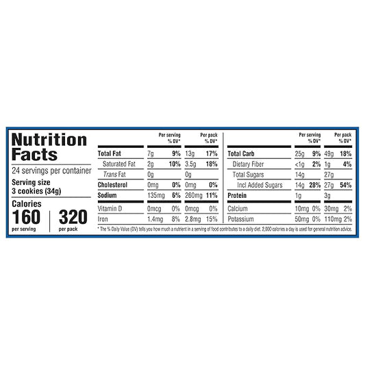 OREO Chocolate Sandwich Cookies, School Lunch Box Snacks, 2.4 Ounce (Pack of 12)