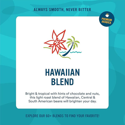 Cameron's Coffee Single Serve Pods, 10% Hawaiian Coffee Blend, 128 Count (Pack of 1)