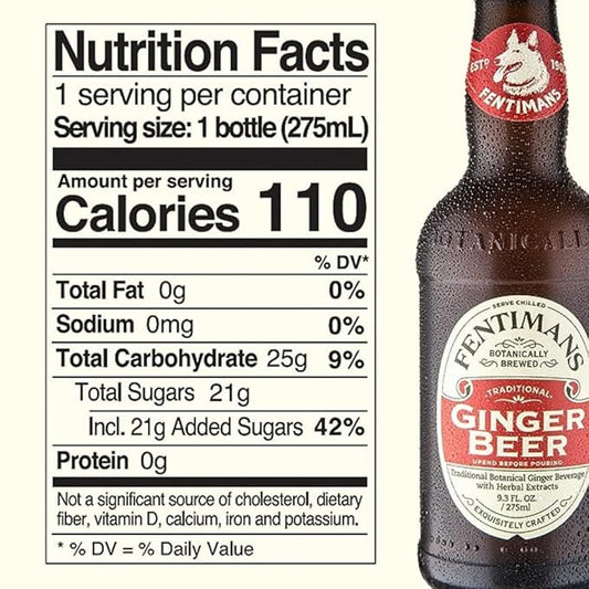 Fentimans Sparkling Variety Pack (Rose Lemonade, Sparkling Lemonade, Ginger Beer) - Tonic Water, Craft Soda, Perfect Mixers, Natural Ingredients, Botanically Brewed - 4 of Each, 9.3 Fl Oz (Case of 12)