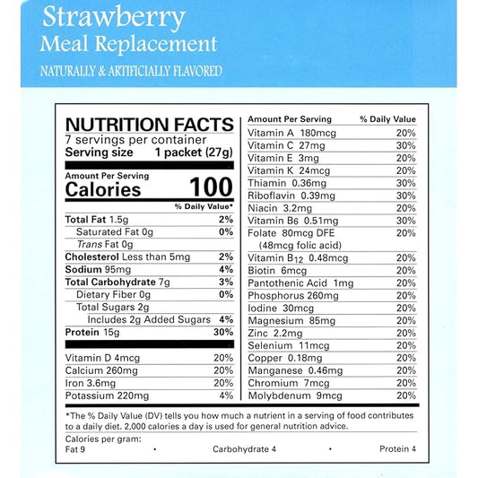 Nutmeg State Nutrition - Pudding or Shake, Low Calories, 15g Protein, Low Fat, 7 Servings Per Box (Strawberry)