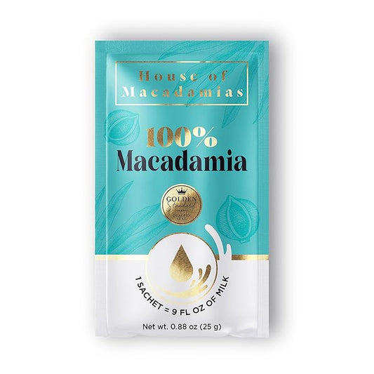 House of Macadamias 100% Macadamia Nut Milk Creamer, Lactose Free Milk, Dairy Free, Vegan, Gluten Free, Soy Free, Unsweetened, Keto Friendly, 12 x 0.88oz