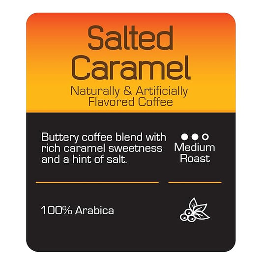 Roast Ridge Single Serve Coffee Pods for Keurig K-Cup Brewers, Salted Caramel, Medium Roast, 100 Count