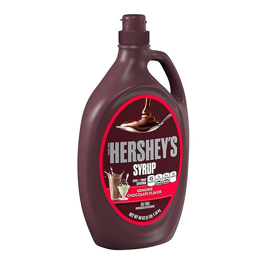 HERSHEY'S Chocolate Syrup Bulk Bottle, 48 oz
