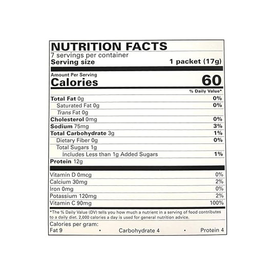 Nutmeg State Nutrition - Fruit Drink - High Protein, Low Calorie, Low Carb, Low Sugar, Fat Free, Loaded with Vitamins, 7 Servings Per Box (Orange, 1 Pack)