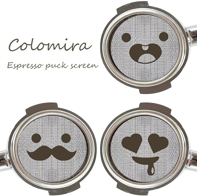 58.5mm Espresso Puck Screen, Lower Shower Screen, Metal Coffee Reusable Filter for 58mm Espresso Portafilter Basket, 1.7 Thickness(Loving)