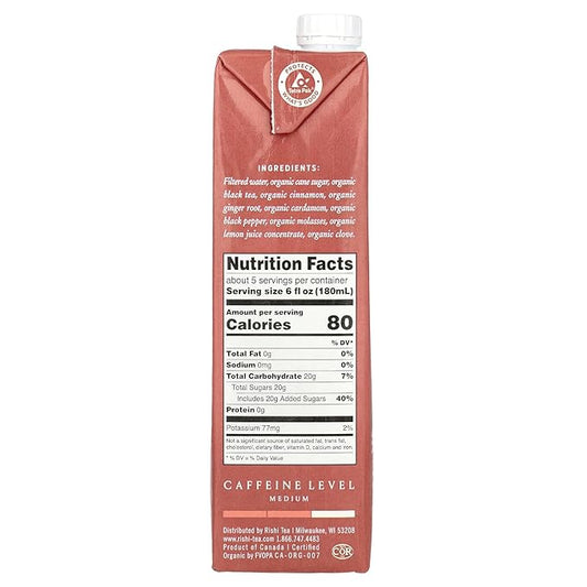 Rishi Tea Bev Masala Chai Concentrated, 32 oz