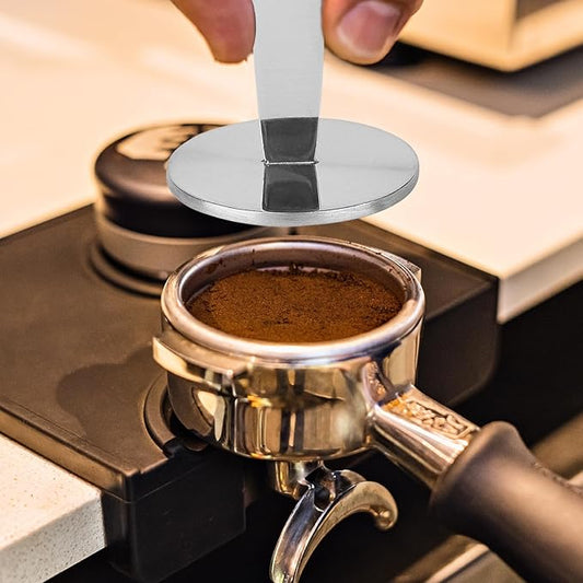 DFD 2-Inch-1 Coffee Scoops, 304 Stainless Steel Tablespoon Measure Spoon with Pressed Bottom for Coffee Bean Press Coffee Grinding Pressing(Silver15 ml)