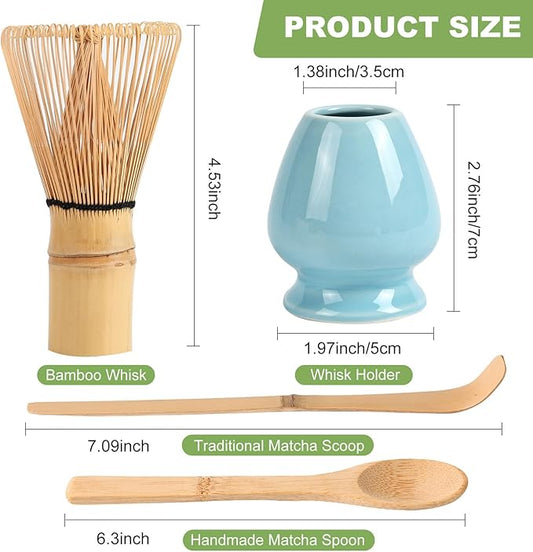Matcha Whisk Set,Matcha Bamboo Whisk, Matcha Whisk Holder,Matcha Whisk And Stand,Tea Scoop