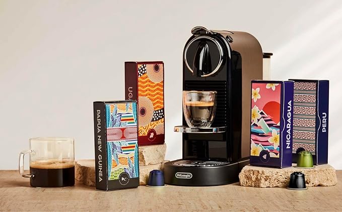 Atlas Coffee Club Espresso Pods Compatible with Nespresso Original– Extra Dark Roast Variety Pack (80 Count)– Aluminum Capsules from Kenya, Peru, Costa Rica & Guatemala– Intensity 10-12