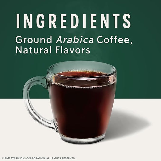 Starbucks K-Cup Coffee Pods, Light, Medium, Dark Roast & Flavored Variety Pack for Keurig Brewers, 1 box (40 pods total)