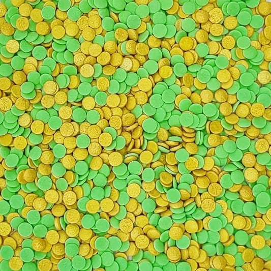 St. Patricks Day Sequins Edible Funfetti Sprinkles Pastel Confetti Confetti Sequins Quin Sprinkles Carnival Sprinkles Decorating Perfect for Cakes,Cupcakes,Desserts Toppings 3OZ