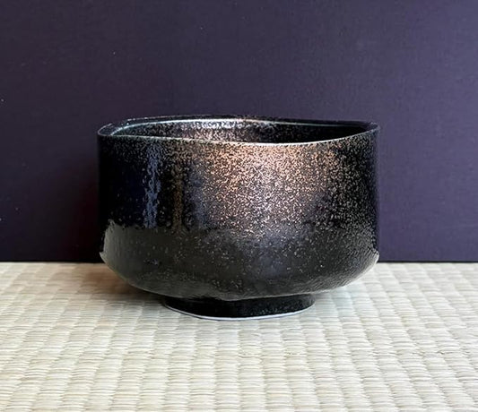 Japanese Traditional Handcrafted Mino Matcha Chawan Tea Bowl Cup Ceremony Tableware Pottery (Kurosakin Kesho)