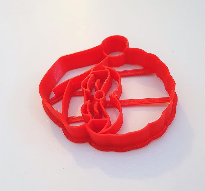 T3D Cookie Cutters Santa Claus Cutter, Suitable for Cakes Biscuit and Fondant Mold Homemade Treats, Christmas Santa, 3.38inch x 3.44inch 0.55inch