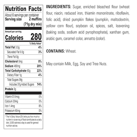 Krusteaz Pumpkin Spice Muffin Mix (15 Ounce (Pack of 2))