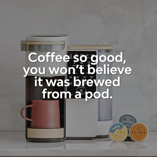 The Bundle | Single-Serve Coffee System | Includes 20 Coffee and Espresso B-Pods Coffee Brewer
