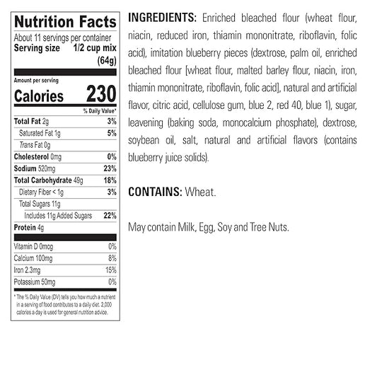 Krusteaz Light & Fluffy Complete Pancake Mix, Blueberry 25.2 Ounce (Pack of 3)