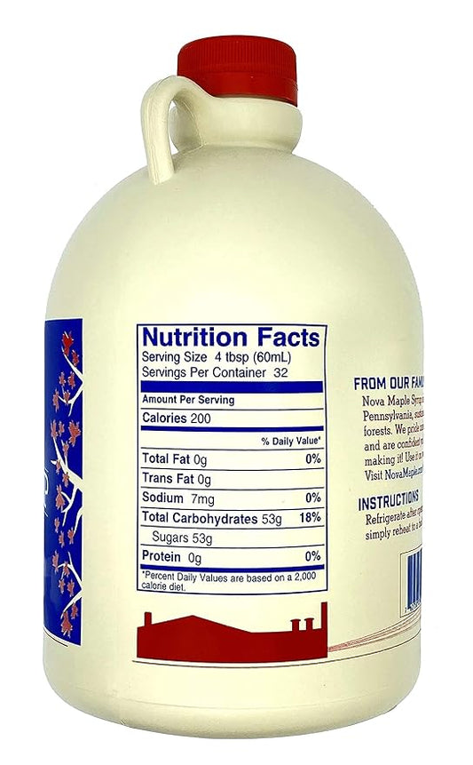 Nova Maple Syrup - Pure Grade-A Maple Syrup (Gallon)
