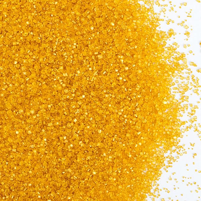 Christmas Edible Gold Sprinkles for Cake Decorating,Sanding Sugar Crystals,150g/5.3oz,Coarse Sprinkle Mix for Baking,Cookies,Ice Cream,Fondant Cake,Caramel Apples,Cupcakes,Desserts,Thanksgiving Christmas Decoration Supplies